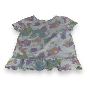 Cat and jack kids tie-dye peplum T-shirt 3T